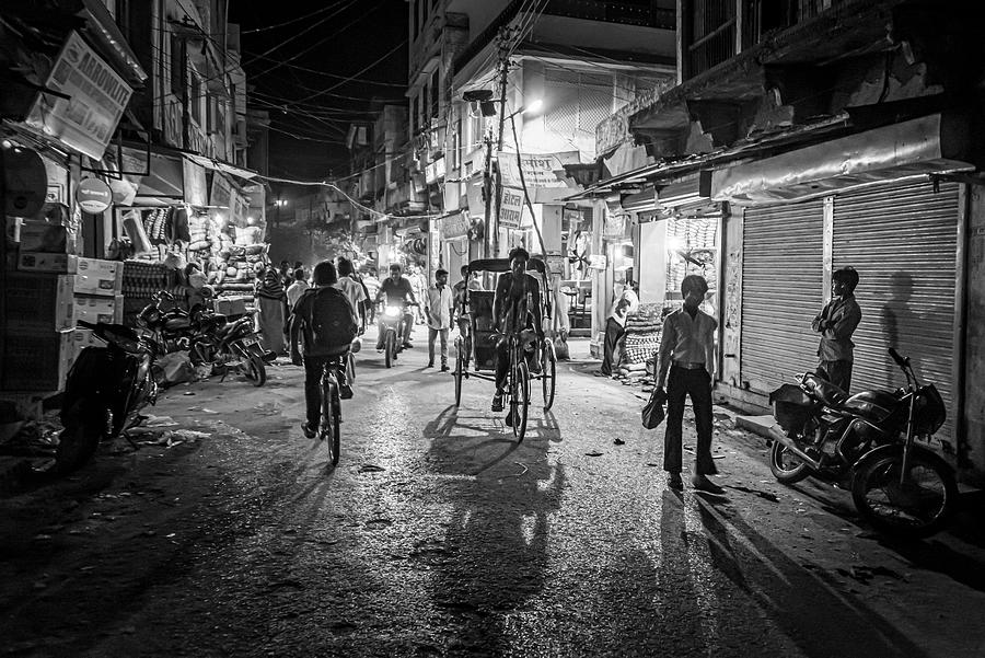 Varanasi Photograph - Varanasi At Night by Antoine Delibes