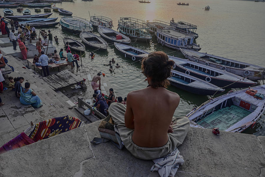 Street Photograph - Varanasi by Deepa Das