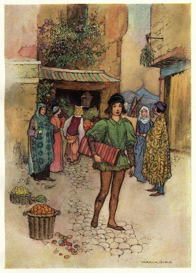 Fantasy Painting - Vardiello With The Cloth by Warwick Goble