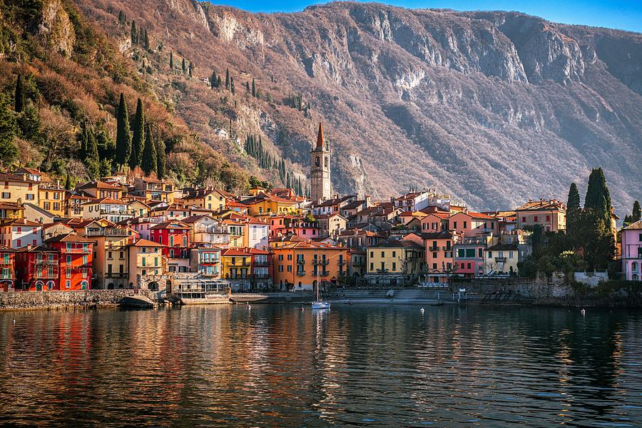 Architecture Photograph - Varenna, Italy On Lake Como by Sean Pavone