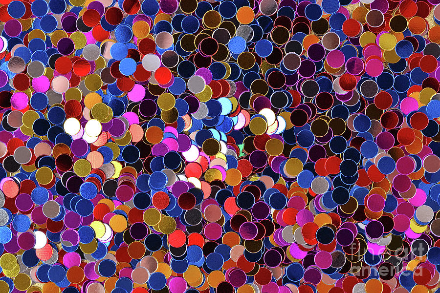 Varicolored Confetti As Background Photograph by Sveta615