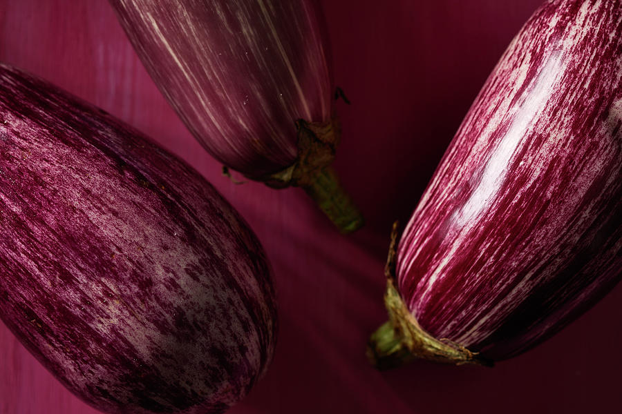 Variegated Eggplant Photograph by Cuisine at Home