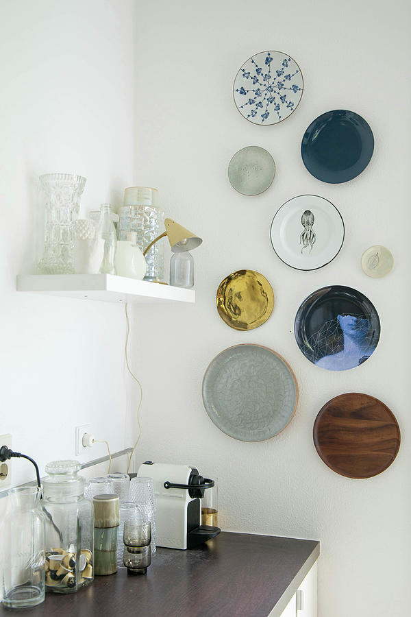 Various Decorative Wall Plates In Kitchen Photograph by Ilaria Chiaratti