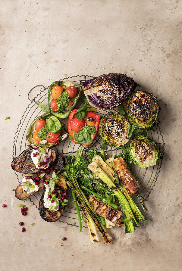 Various Grilled Side Dishes Photograph by Great Stock!