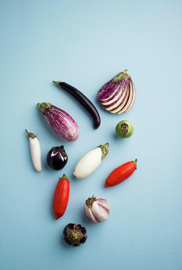Various Types Of Aubergines Photograph by Great Stock!