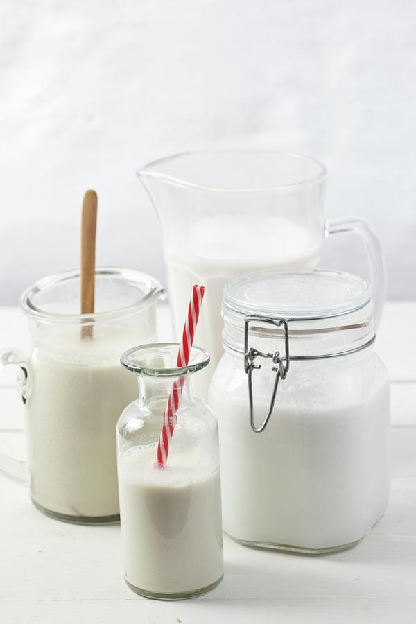 Various Types Of Vegan Milk Photograph by Isolda Delgado Mora