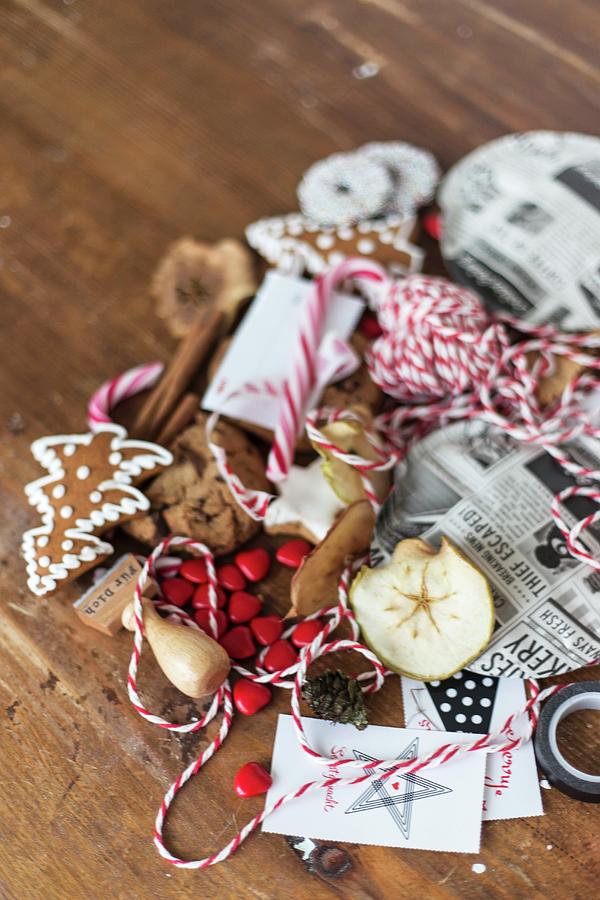 Various Utensils For Wrapping & Decorating Christmas Gifts Photograph by Syl Loves