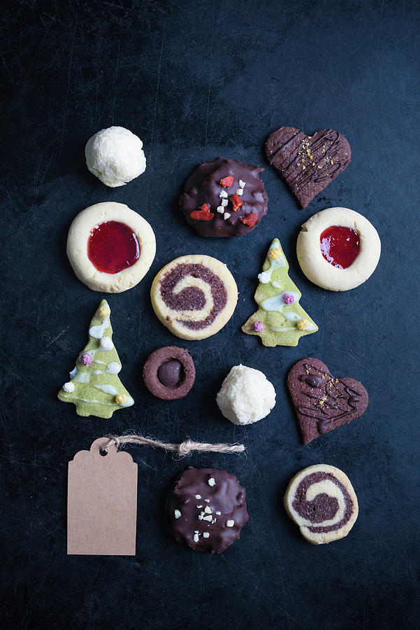 Various Vegan Christmas Cookies Photograph by Kati Neudert