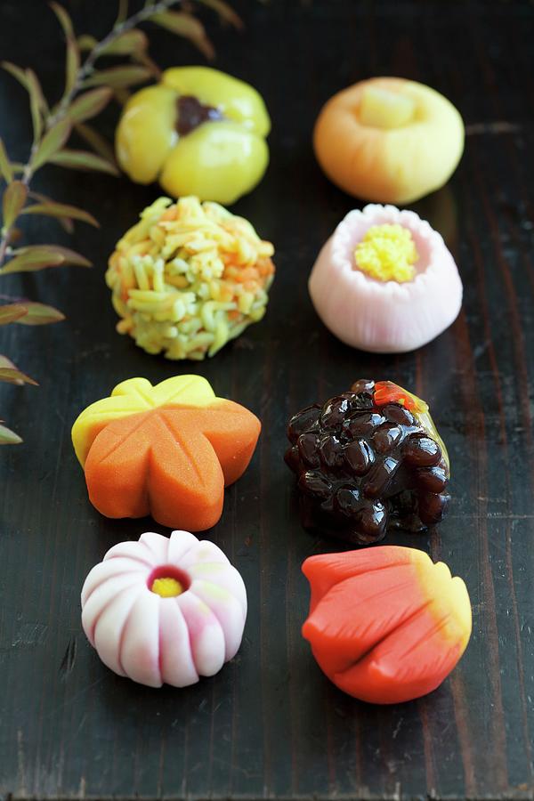 Various Wagashi japanese Sweets Photograph by Martina Schindler
