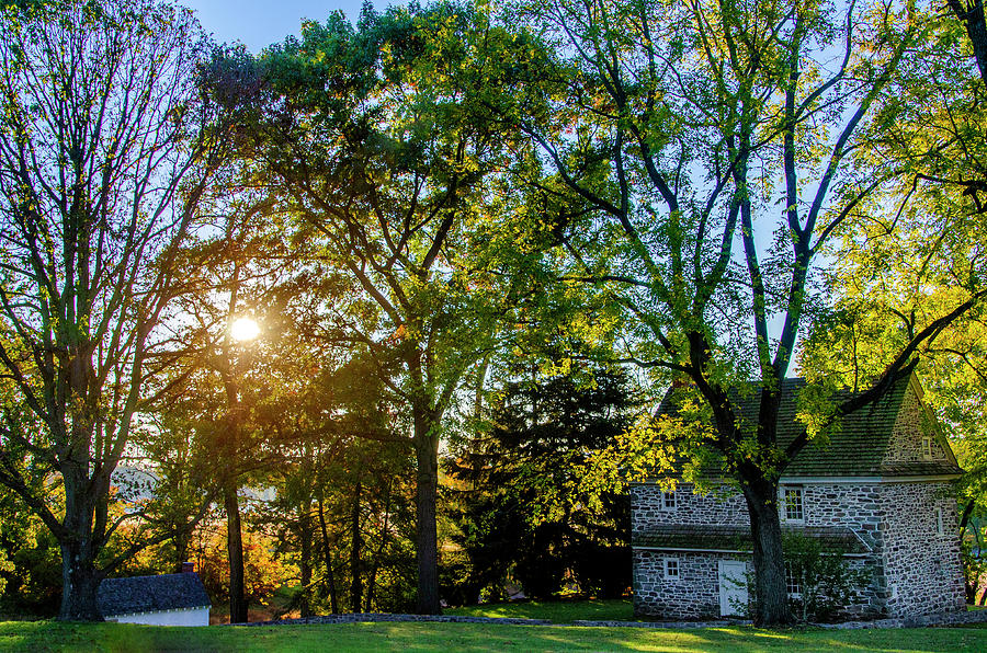 Varnums Quarters in Autumn - Valley Forge Photograph by Bill Cannon