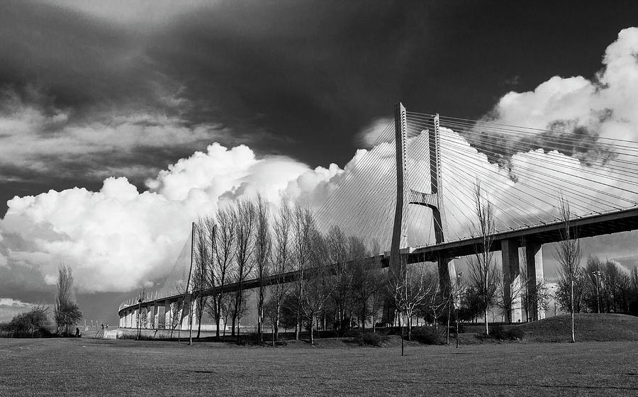 Vasco Da Gama Bridge In Lisbon Photograph by Leonor Machado