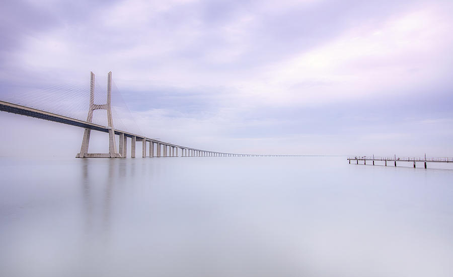 Landscape Photograph - Vasco Da Gama Bridge by Juan Carlos Hervs Martnez