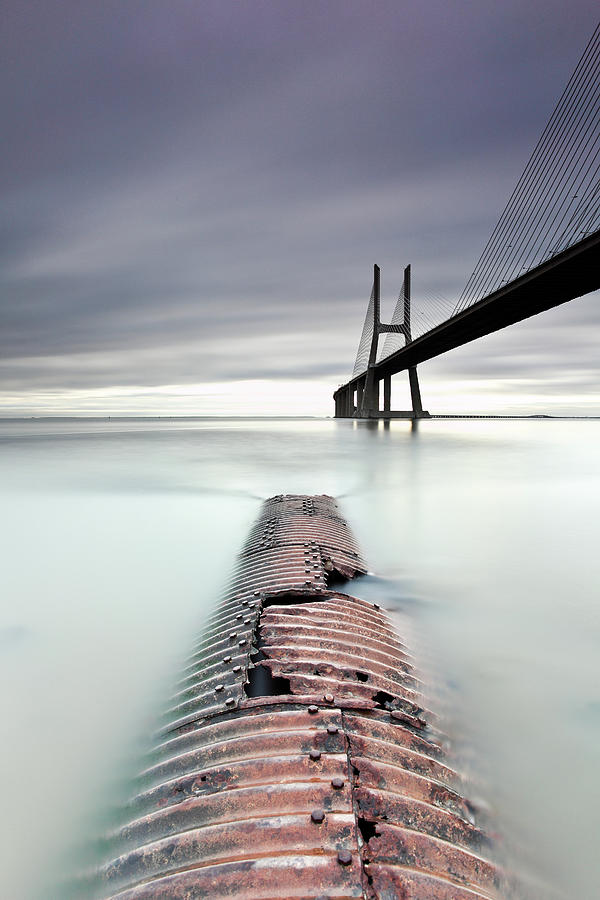 Vasco Da Gama Bridge Photograph by Searching For The Light