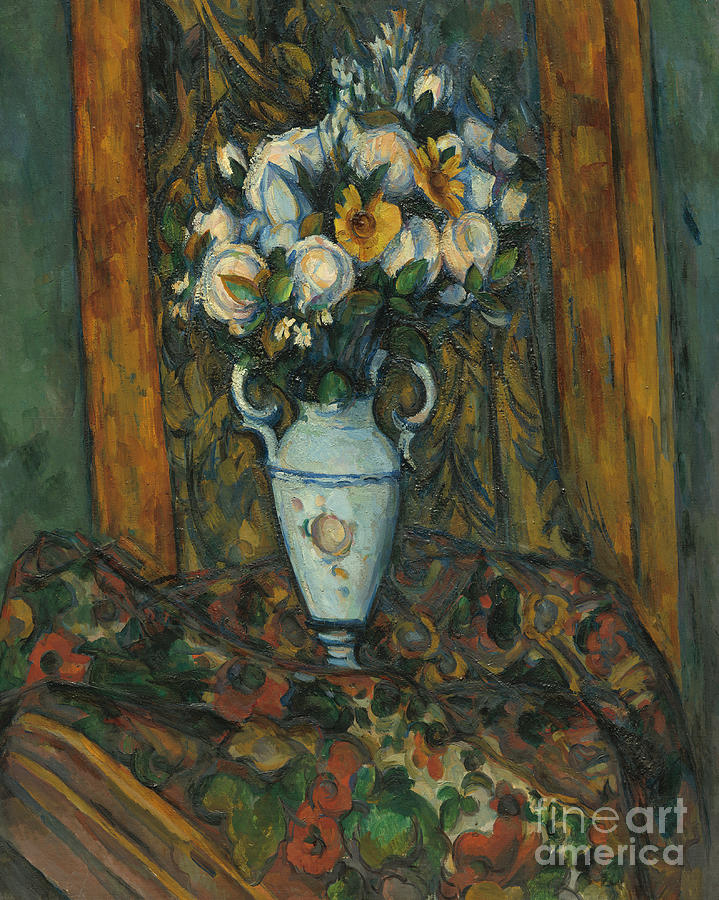 Vase of Flowers, 1900 to 1903  Painting by Paul Cezanne