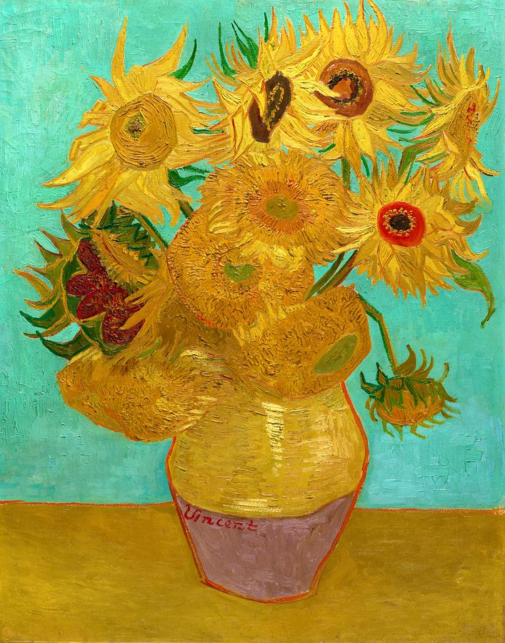 Vincent Van Gogh Painting - Vase with Twelve Sunflowers - Digital Remastered Edition by Vincent van Gogh