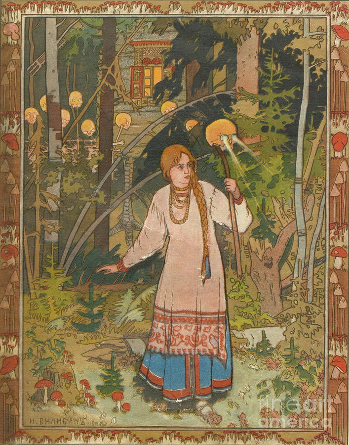 Vasilisa The Beautiful Illustration By Heritage Images