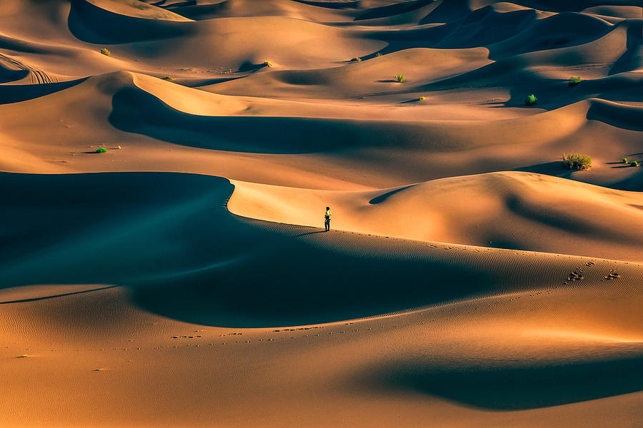 Vast Desert Photograph by Hamed Qane