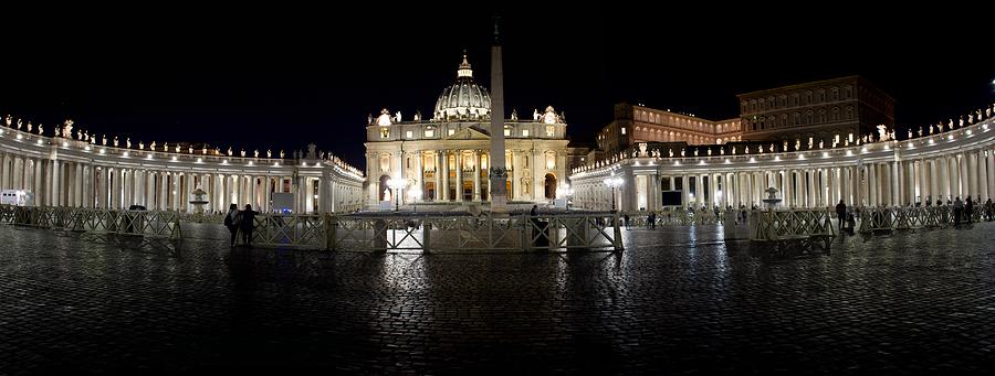 Vatican by night Photograph by Robert Grac