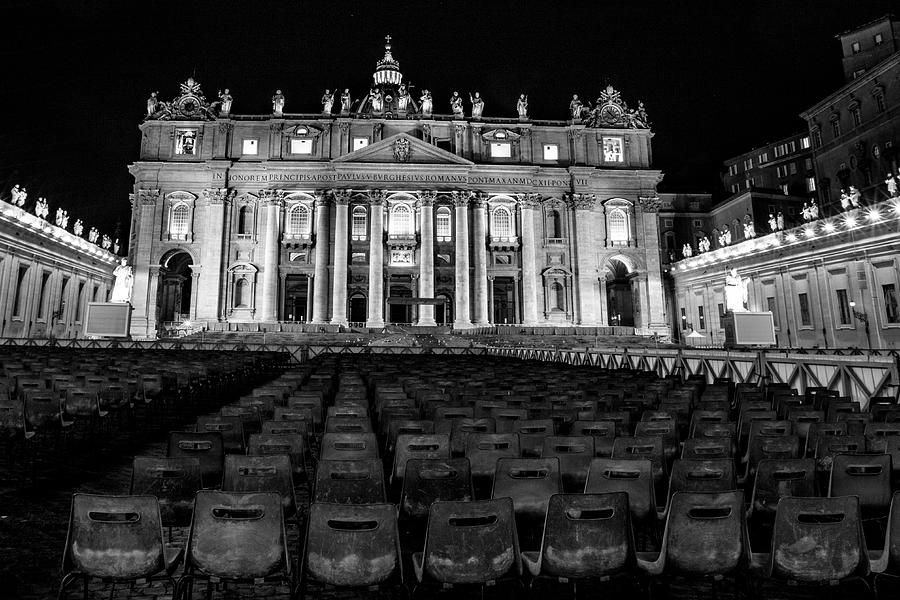 Vatican City at Night  Photograph by John McGraw