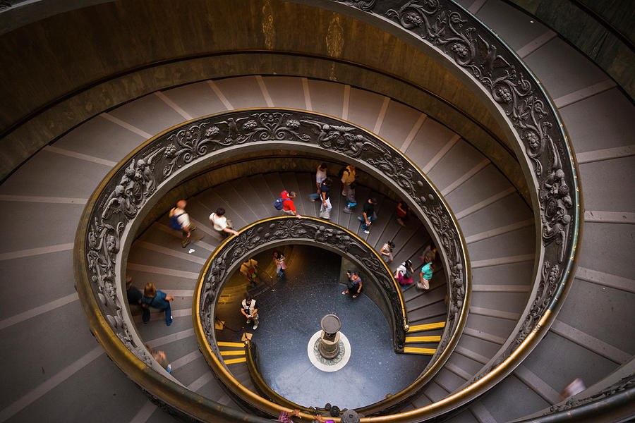 Vatican Museum Spiral Staircase Rome Italy Dizzying - tuscaloosa travel