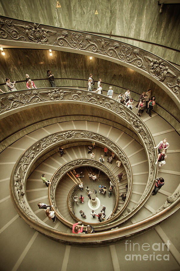 Vatican Spiral Staircase Photograph by Stefano Senise
