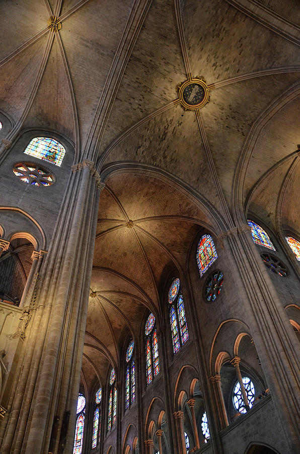 Vaults of Notre Dame de Paris before the fire of 2019 Photograph by RicardMN Photography