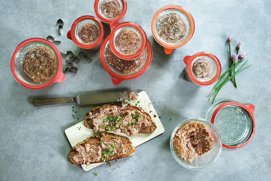 Veal Liver Sausage To Spread On Bread Photograph by Hans Gerlach