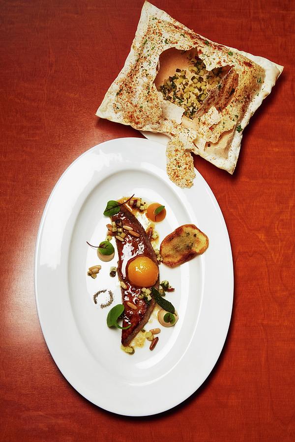 Veal Liver With Apricots And Pine Nuts Pure Photograph by Jalag / Frank P. Wartenberg