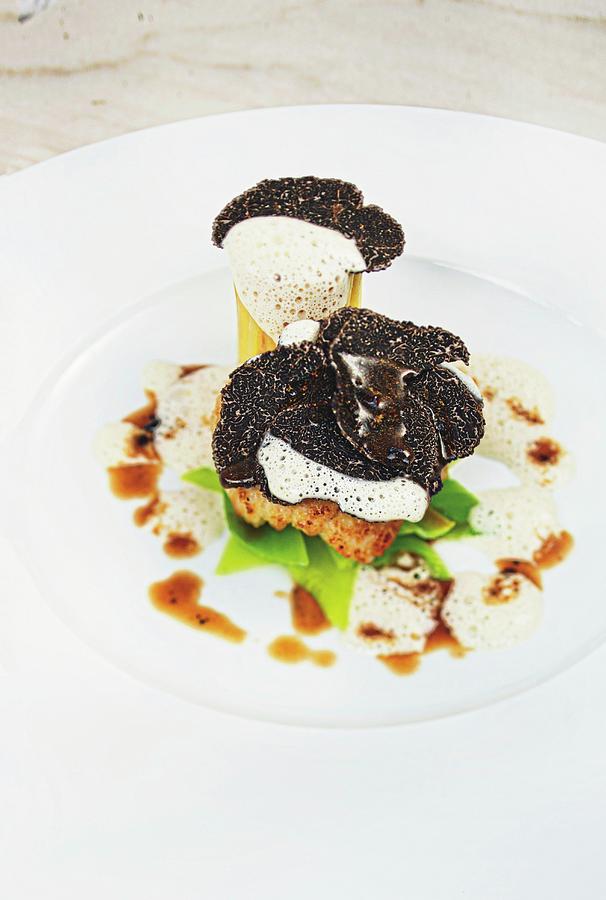 Veal Sweetbread Medallion With Black Truffles Photograph by Jalag / Maria Schiffer