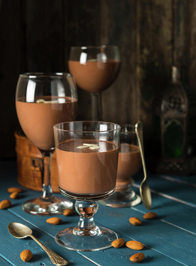 Vegan Almond Chocolate Pudding Photograph by Komar