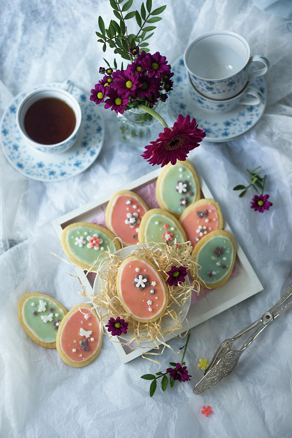 Vegan Biscuits For Easter Photograph by Kati Neudert