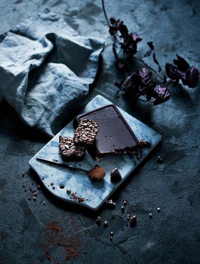 Vegan Coconut Chocolate Photograph by Dorota Indycka