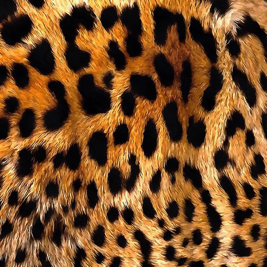 Vegan Leopard Skin Animal Fur Design Painting By Taiche Acrylic Art