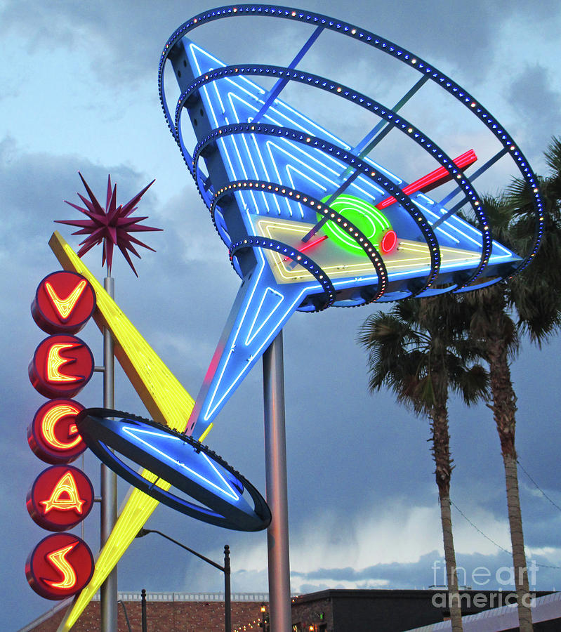 Vegas Martini Neon Photograph by Randall Weidner