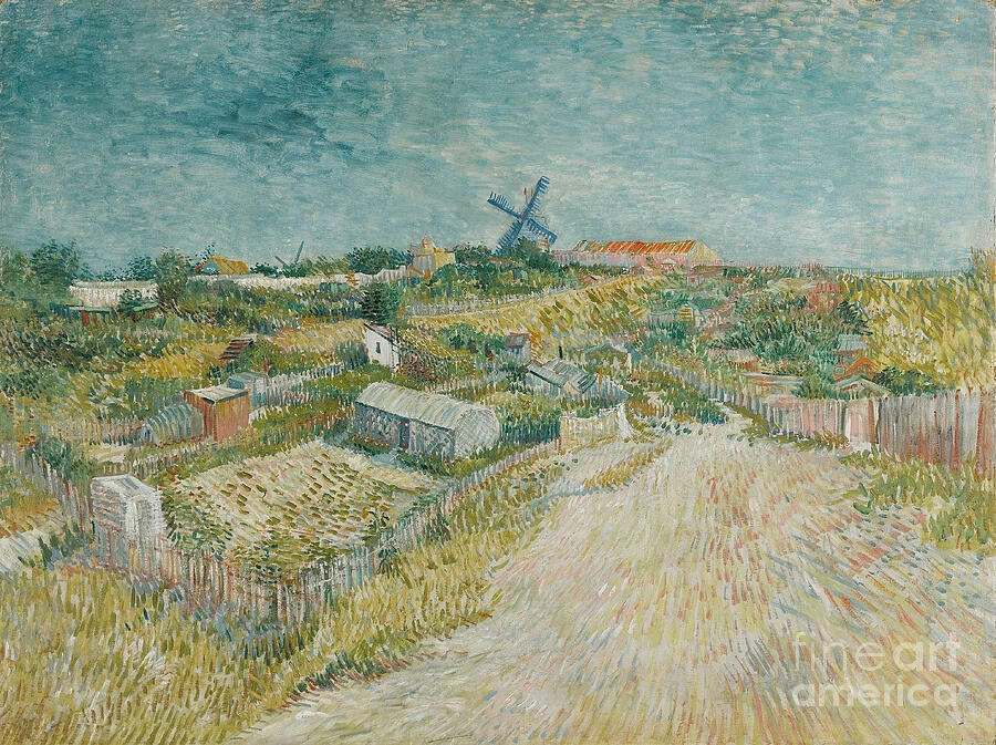 Garden Painting - Vegetable Gardens In Montmartre, 1887 By Vincent Van Gogh by Vincent Van Gogh