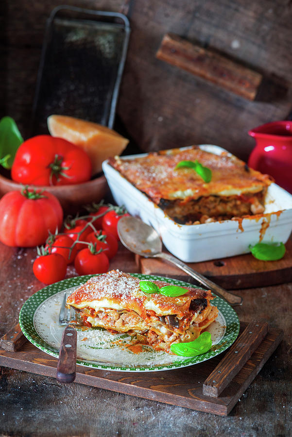 Vegetable Lasagna With Tomato Sauce Photograph by Irina Meliukh