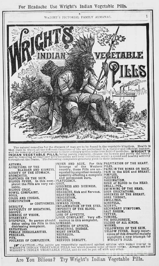 Vegetable Pill Advertisement Photograph by Bettmann Vegetable Pill Advertisement Photograph by Bettmann