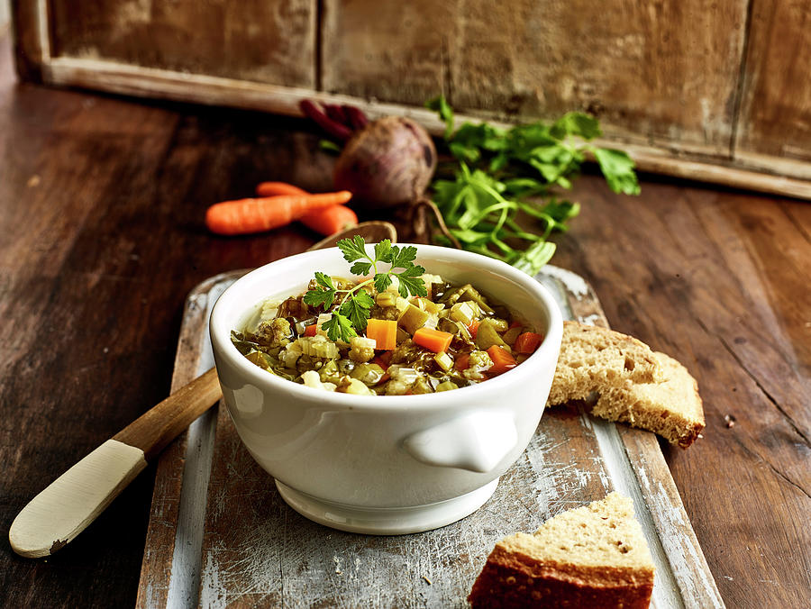 Vegetable Soup Photograph by Aubergine Studio