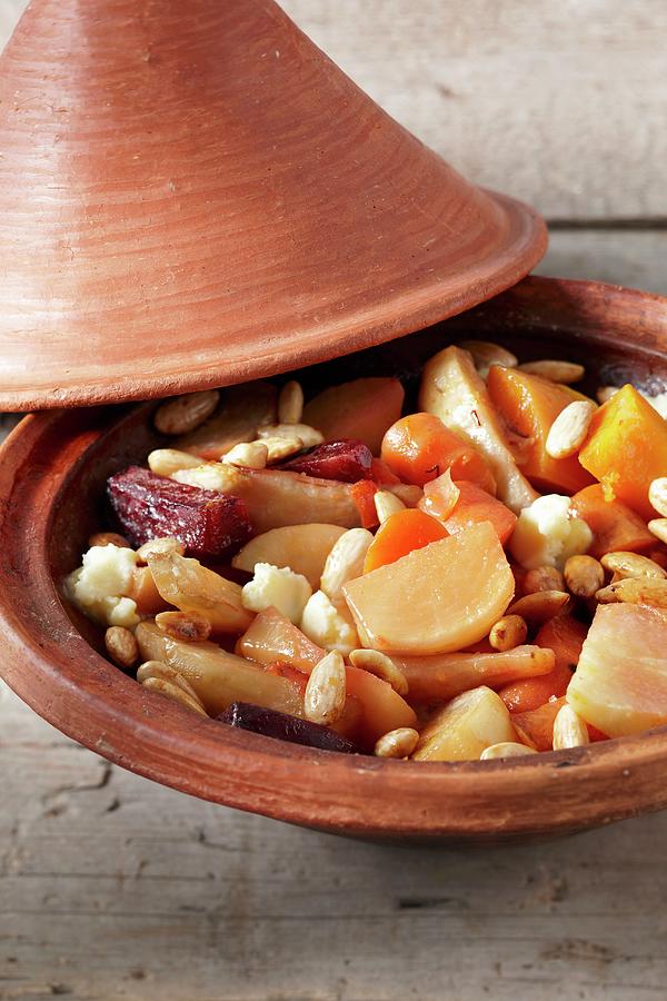 Vegetable Tagine With Almonds Photograph by Sven Benjamins - Fine Art ...