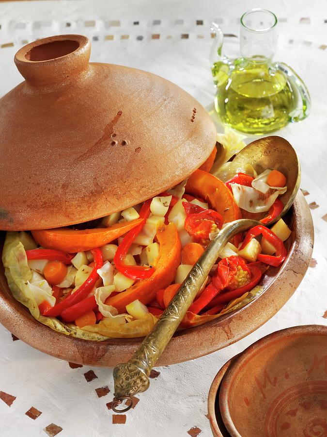 Vegetable Tagine With Argan Oil Photograph by Karl Newedel