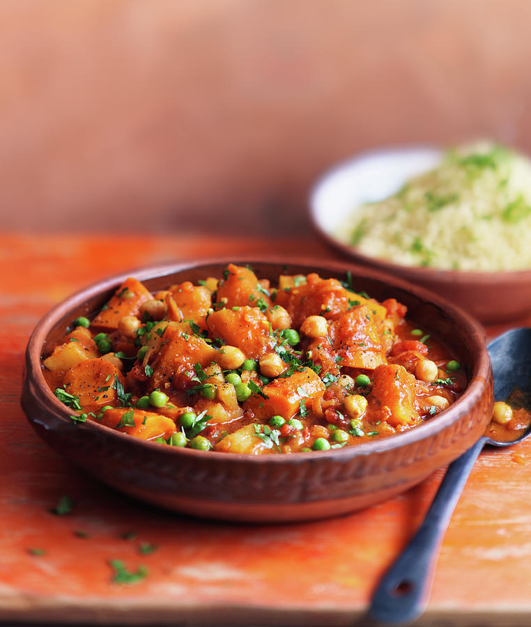 Vegetable Tagine With Couscous Photograph by Karen Thomas