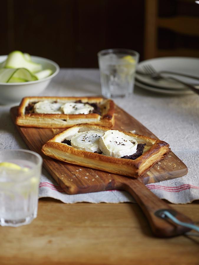 Cheese Photograph - Vegetable Tart With Goats Cheese by Lauren Mclean