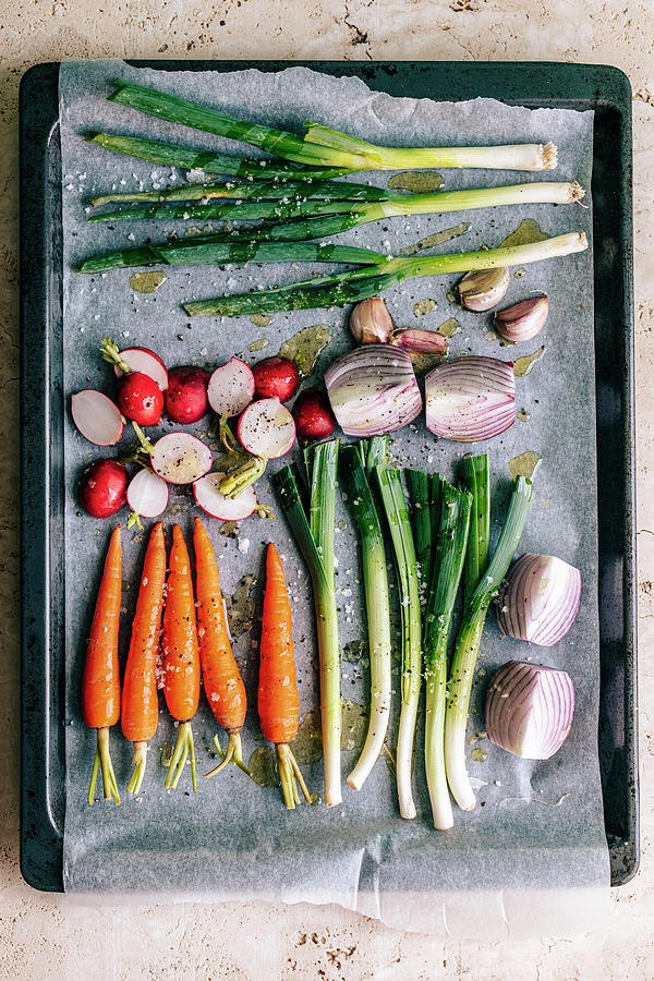 Vegetables For Roasting Photograph by Hein Van Tonder