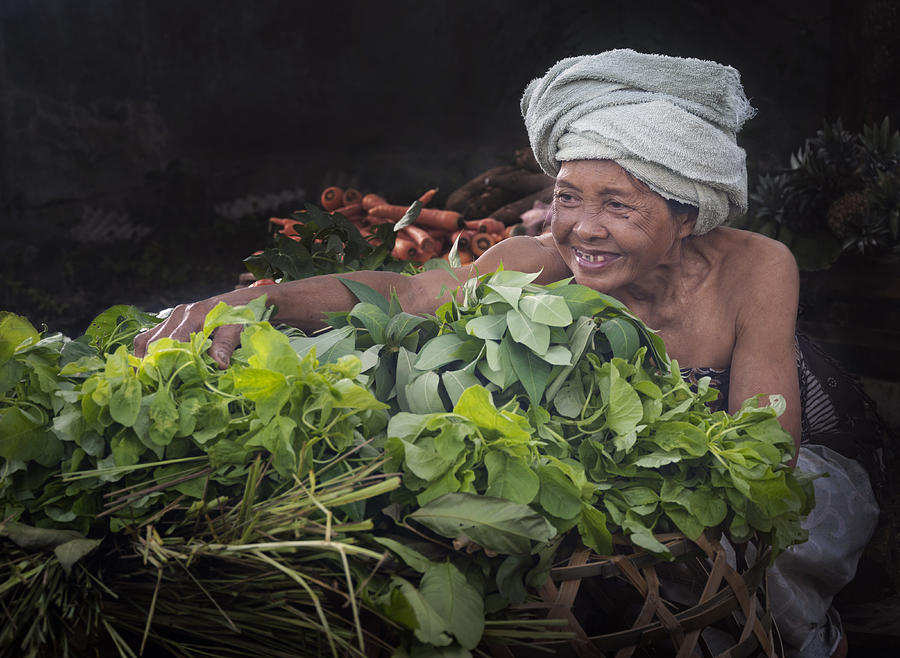 Vegetables Seller Photograph by Rawisyah Aditya