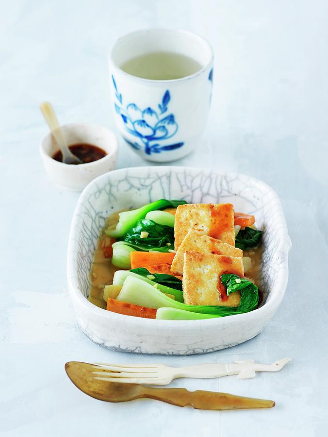 Vegetables With Fired Tofu Photograph by Jalag / Janne Peters
