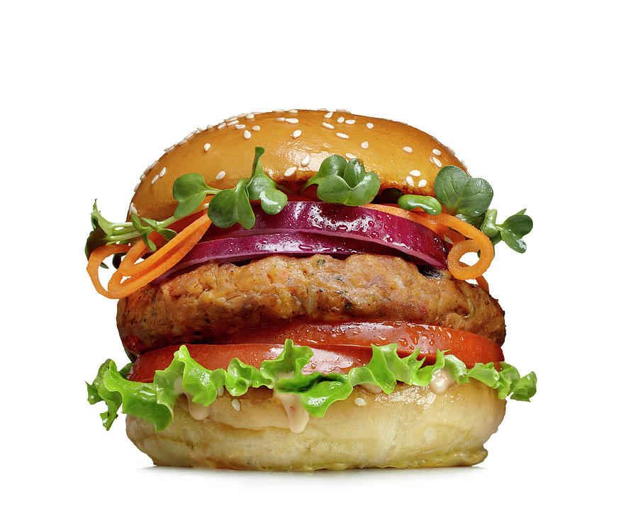 Veggie Burger Photograph by Lew Robertson