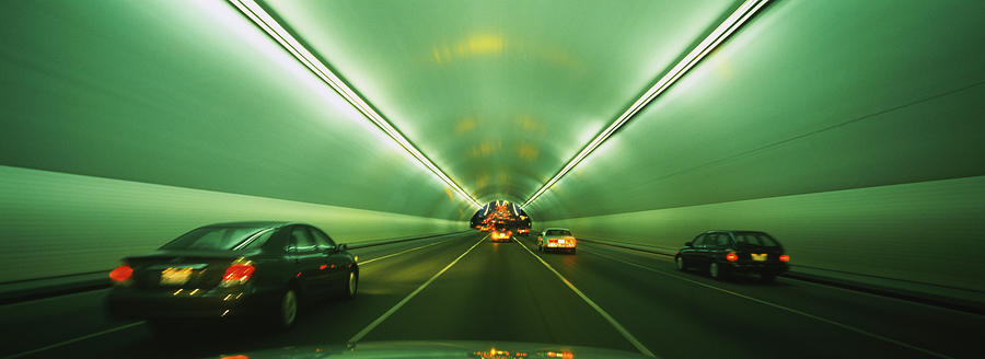 Vehicles Passing Through A Tunnel, Bay Photograph by Panoramic Images