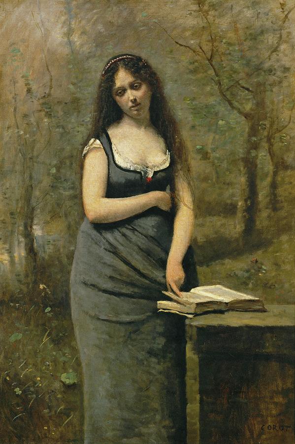 Velleda, -inspired by the heroine of andquot, Martyrsandquot, by Chateaubriand- ,1640. Painting by Jean Baptiste Camille Corot -1796-1875- Velleda, -inspired by the heroine of andquot, Martyrsandquot, by Chateaubriand- ,1640. Painting by Jean Baptiste Camille Corot -1796-1875-