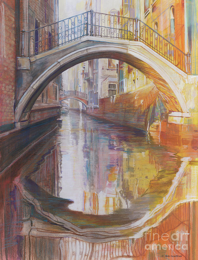 Landscape Painting - Venetian Bridge by Deb Hoeffner
