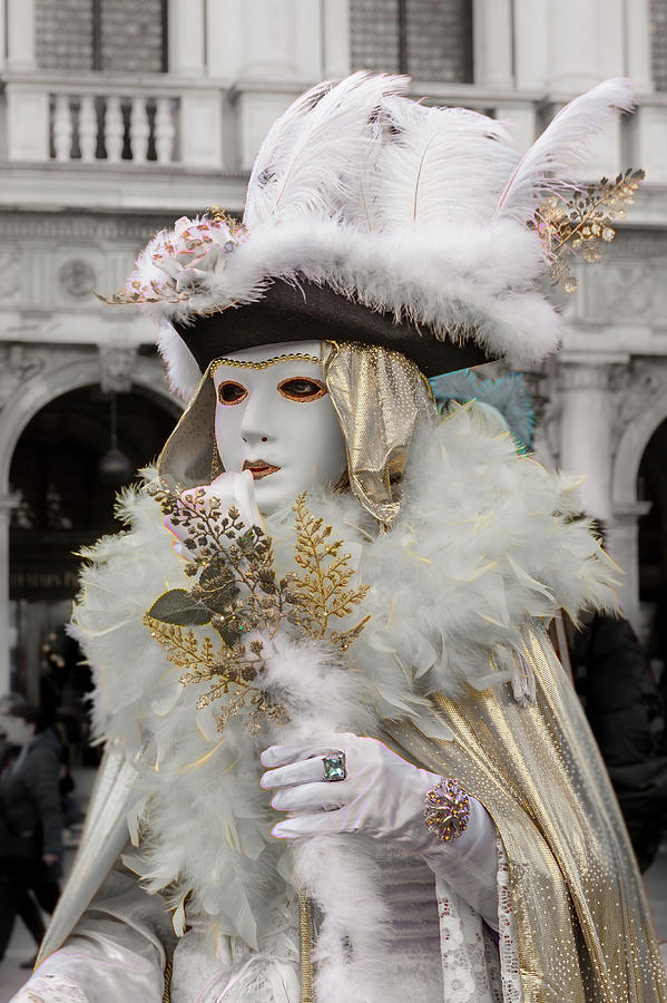 Venetian Mask 2019 001 Photograph by Wolfgang Stocker